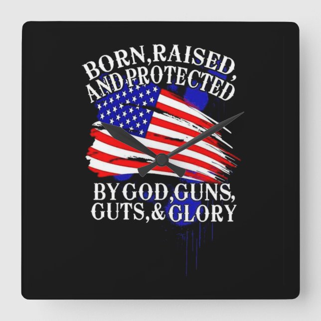 Quadrado relógio usa (Frente)