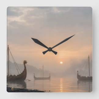 Quadrado Relógio Viking