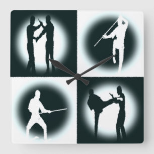 Quadrado Relógio Wall Yong Chun Gong Fu