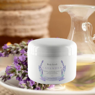Quadrado Rótulo Adesivo para Produtos de Lavanda Artesanais
