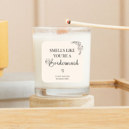 Quadrado Rótulo de Adesivo de Vela para Proposta de Dama de