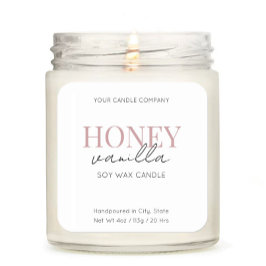 Quadrado Rótulo do adesivo Cosmético de Vela Elegante Minim