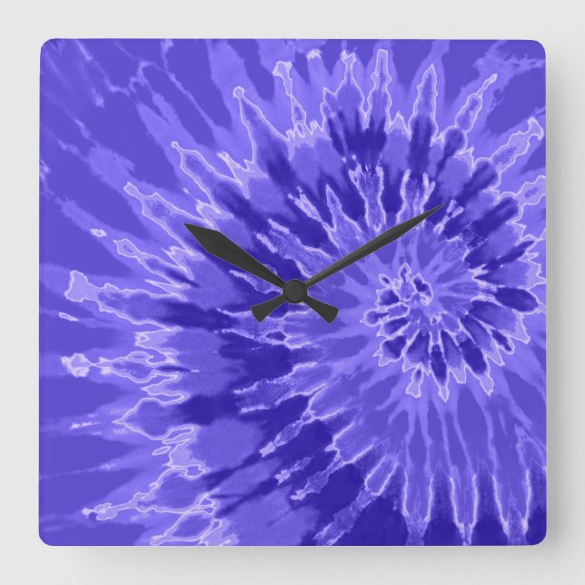 Quadrado Roxo no Relógio de Coroa Espiral Roxo (Frente)