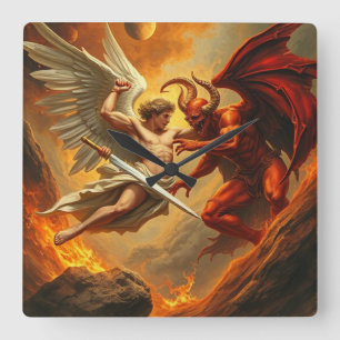 Quadrado Rua Michael o Arcanjo Joga Relógio do Diabo