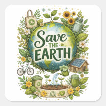 Salve a Terra – Adesivo Ecológico