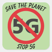 Salve o Planeta, pare o adesivo 5G