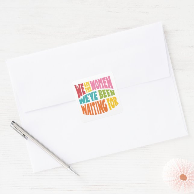 Quadrado Somos o adesivo da Mulher (Envelope)