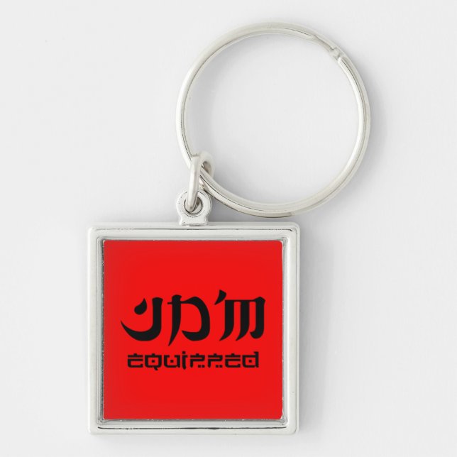 Quadrado superior equipado JDM do chaveiro (Frente)