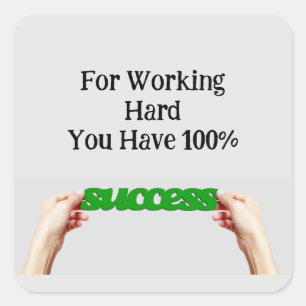 Quadrado Tem 100% De Adesivo De Sucesso