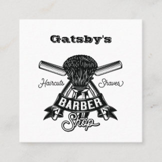 Quadrado Vintage Barber / Cartão de visita Hair Stylist