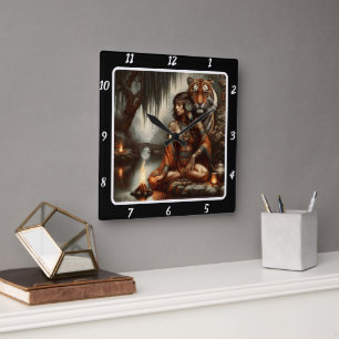 Quadrado Vossa Majestade Nativa: Relógio de Borda do Rio Ti