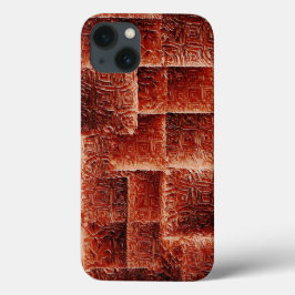 Quadrados com textura de parede vermelha escura e 