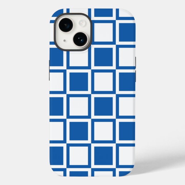 Quadrados de Mod Azul Denim (Verso)