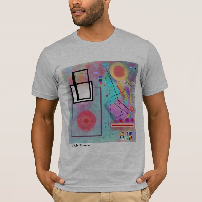 Quadrados e camisas da camisa T dos círculos T (Frente)
