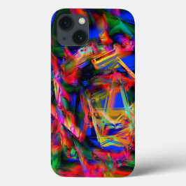 Quadrados manchados torcidos com "bruços" colorido