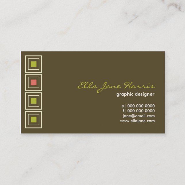 Quadril a ser cartão de visita quadrado do (Frente)