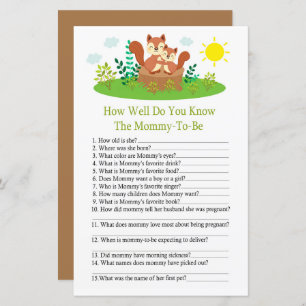 Quadrinho Bonito Como você conhece o chá de bebê