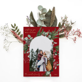 Quadro Botânico de Inverno Vermelho Dois Fotos Nat