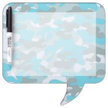 Aqua Cinza White Camo Design