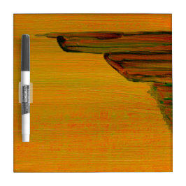 Quadro Branco De Caneta Design abstrato amarelo