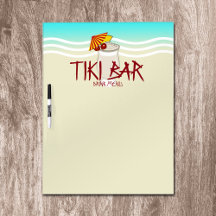 Menu Drink do Bar Tiki