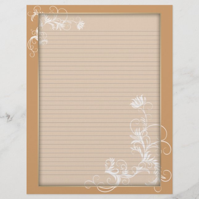 Quadro Cor de Laranja Floral Branco-Letreiro Opcio (Frente)