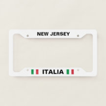 Quadro da Placa Branca de Licença de Jersey Italia