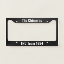 Quadro da placa de licença 1684