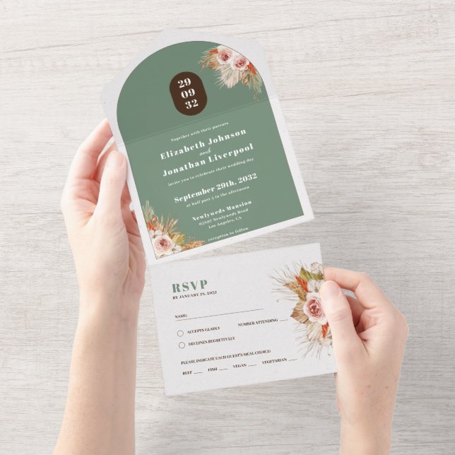 Quadro de arco floral do deserto de Boho (Tearaway)