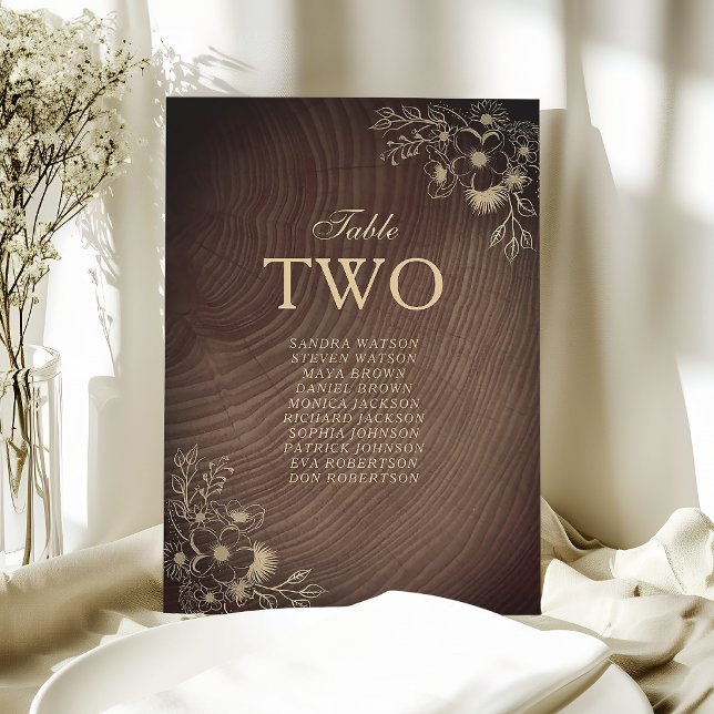 Quadro de Assentos de Casamento em Madeira Rústica (Criador carregado)