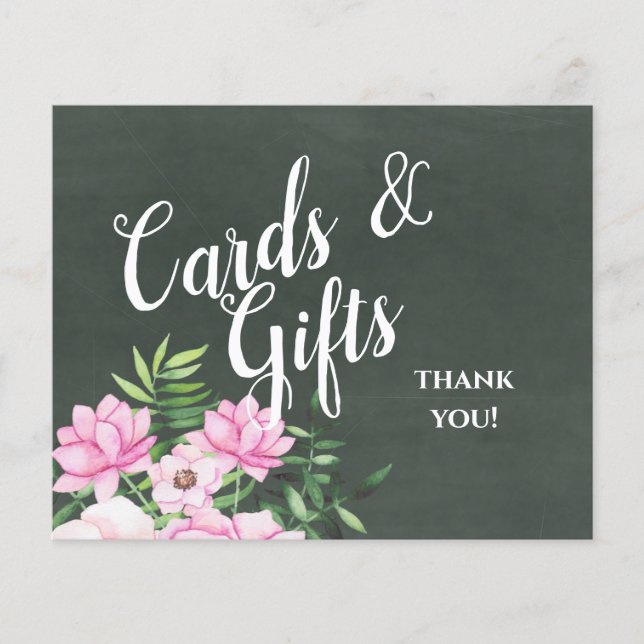 Quadro de Chlakboard Personalizado, Cor-de-rosa, O (Frente)