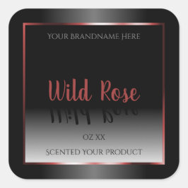 Quadro de Decoração de Borgonha com Etiqueta Preta