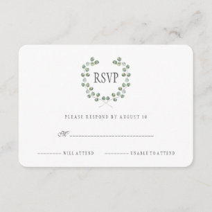 Quadro de Folha de Eucalyptus Watercolor   RSVP
