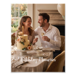 Quadro de Foto de Aniversário Personalizado
