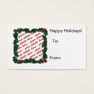 Quadro de Fotografias da Etiqueta de Presente de N