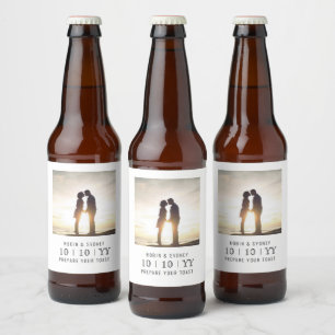 Quadro de Fotografias Salvar a data Rótulo da