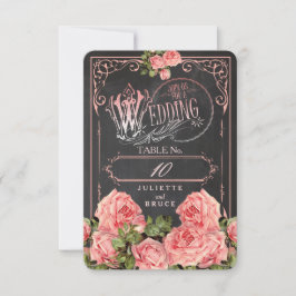 Quadro de Giz para Casamento Vintage - Cartão de I