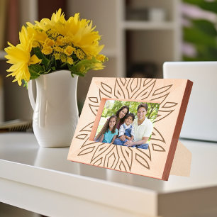 Quadro de Imagem Gravada com Padrão de Estilo Boho