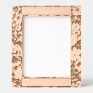 Quadro de Imagens de Flores Feitas por Laser Perso