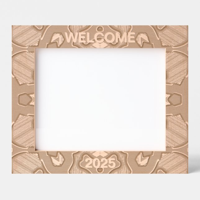 Quadro de Imagens Gravado a Laser, "BEM-VINDO 2025 (Front)