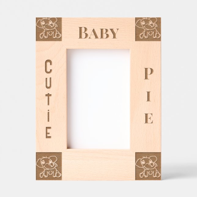 Quadro de Imagens Gravado com Laser Baby (Front)