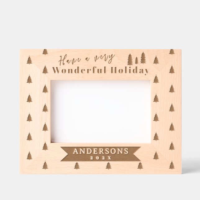 Quadro de Imagens Gravado com Laser de Árvore de N (Front)