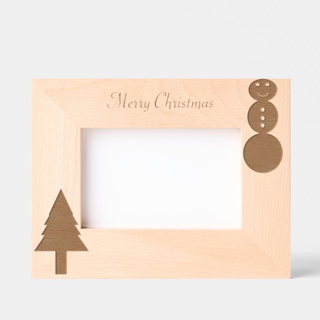 Quadro de Imagens Gravado com Laser de Natal (Front)