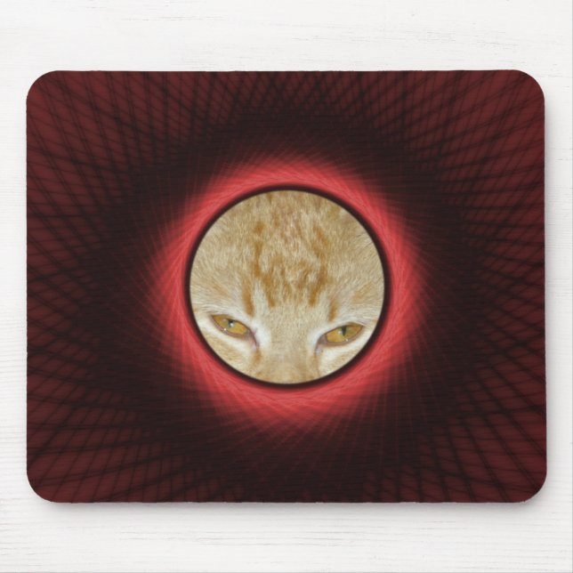 Quadro de Janela Vermelha Tecida do Mousepad (Frente)
