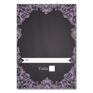 Quadro de Lavanda e cartão de escolta de casament