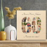 Quadro De Madeira 60º Aniversário Colagem de Fotos em Número 60 Mode<br><div class="desc">Crie sua própria colagem de fotos de madeira para um único presente de 60 anos. O design apresenta uma colagem de fotos em forma de 60. O modelo está configurado para você adicionar suas próprias fotografias, assim como um nome e sua própria redação personalizada na tipografia elegante do roteiro. O...</div>