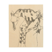 An abstract art sketch frame gift for mom