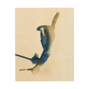 Quadro De Madeira Blue Jay Watercolor Impressão de Oliver sobre Made
