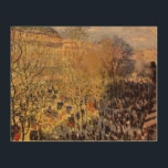 Quadro De Madeira Boulevard des Capucines, por Claude Monet, Belas A<br><div class="desc">Boulevard des Capucines (1873) apresentada por Claude Monet é uma pintura vintage impressionism fine art cityscape em cores quentes no outono. O Boulevard des Capucines é um dos quatro "grands boulevards" em Paris, uma cadeia de boulevards que circulam a leste-oeste que inclui também o Boulevard de la Madeleine, o Boulevard...</div>