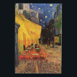 Quadro De Madeira Café Terrace à noite por Vincent van Gogh<br><div class="desc">Café Terrace, no Place du Forum, de Vincent van Gogh, é uma pintura de paisagens arquitetônicas de apos impressionismo de arte. Uma vista exterior de um restaurante com mesas, cadeiras, garçons e jantar em pessoas. Uma bela noite com estrelas no céu em Arles, França. Sobre o artista: Vincent Willem van...</div>
